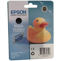 Epson T0551 Black Inkjet Cartridge C13T05514010 / T0551