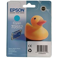 Epson T0552 Cyan Inkjet Cartridge C13T05524010 / T0552