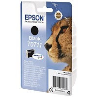 Epson T0711 Black DURABrite Inkjet Cartridge Epson T0711 Black DURABrite Inkjet Cartridge