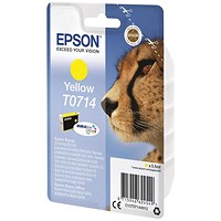 Epson T0714 Yellow DURABrite Inkjet Cartridge Epson T0714 Yellow DURABrite Inkjet Cartridge