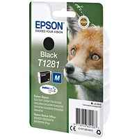 Epson T1281 Ink Cartridge DURABrite Ultra Fox Black C13T12814012