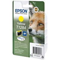 Epson T1284 Ink Cartridge DURABrite Ultra Fox Yellow C13T12844012