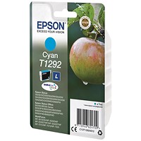 Epson T1292 Cyan DURABrite Inkjet Cartridge Epson T1292 Cyan DURABrite Inkjet Cartridge