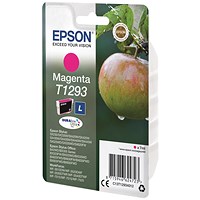 Epson T1293 Magenta DURABrite Inkjet Cartridge Epson T1293 Magenta DURABrite Inkjet Cartridge