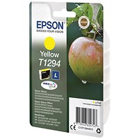 Epson T1294 Yellow DURABrite Inkjet Cartridge Epson T1294 Yellow DURABrite Inkjet Cartridge