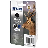 Epson T1301 XL Black High Yield DURABrite Inkjet Cartridge