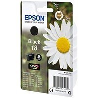 Epson 18 Home Ink Cartridge Claria Daisy Black C13T18014012