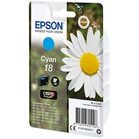 Epson 18 Home Ink Cartridge Claria Daisy Cyan C13T18024012