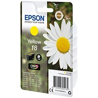 Epson 18 Daisy Claria Home Ink Cartridge Yellow C13T18044012 Epson 18 Daisy Claria Home Ink Cartridge Yellow C13T18044012