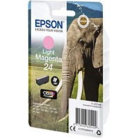 Epson 24 elephant Claria Photo HD Ink Cartridge Light Magenta C13T24264012