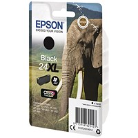 Epson 24XL Elephant Claria Photo HD Ink Cartridge High Yield Photo Black C13T24314012
