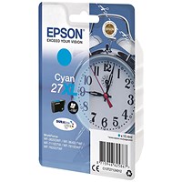 Epson 27XL Cyan High Yield Inkjet Cartridge
