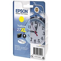 Epson 27XL Yellow High Yield Inkjet Cartridge C13T27144012