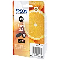 Epson 33 Oranges Ink Cartridge Photo Black C13T33414012