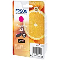 Epson 33 Oranges Ink Cartridge Magenta C13T33434012