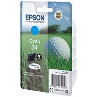 Epson DURABrite 34 Ultra Cyan Ink Cartridge