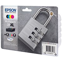 Epson 35XL Padlock DURABrite Ultra Ink Cartridge High Yield CMYK Multipack C13T35964010