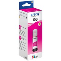 Epson 106 Ink Bottle EcoTank Magenta C13T00R340