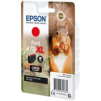 Epson 478XL Squirrel Claria Photo HD Ink Cartridge High Yield Red C13T04F54010