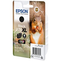 Epson 378XL Ink Cartridge Claria Photo HD High Yield Squirrel Photo Black C13T37914010