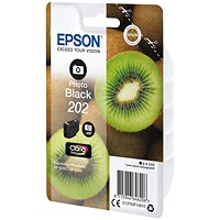 Epson 202 Kiwi Claria Premium Ink Cartridge Photo Black C13T02F14010
