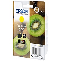 Epson 202 Kiwi Claria Premium Ink Cartridge Yellow C13T02F44010