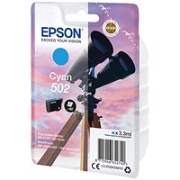 Epson 502 Binoculars Ink Cartridge Cyan C13T02V24010