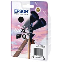 Epson 502XL Binoculars Ink Cartridge High Yield Black C13T02W14010