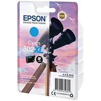 Epson 502XL Binoculars Ink Cartridge High Yield Cyan C13T02W24010