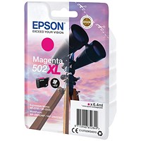 Epson 502XL Binoculars Ink Cartridge High Yield Magenta C13T02W34010