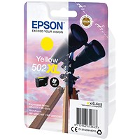 Epson 502XL Binoculars Ink Cartridge High Yield Yellow C13T02W44010