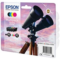 Epson 502 Binoculars Ink Cartridge CMYK Multipack C13T02V64010