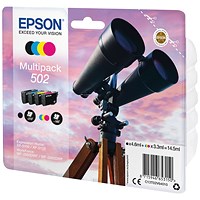 Epson 502 Ink Cartridge Binoculars Multipack CMYK C13T02V64010