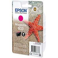 Epson 603 Starfish Ink Cartridge Magenta C13T03U34010