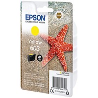Epson 603 Starfish Ink Cartridge Yellow C13T03U44010
