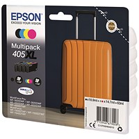 Epson 405XL Suitcase DURABrite Ultra Ink Cartridge High Yield CMYK C13T05H64010