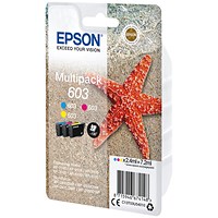 Epson 603 Starfish Ink Cartridge CMY Multipack C13T03U54010