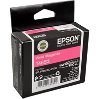 Epson T46S3 Ink Cartridge UltraChrome Pro 10 Vivid Magenta 25ml C13T46S300