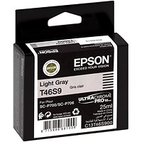 Epson T46S9 Ink Cartridge UltraChrome Pro 10 Light Grey 25ml C13T46S900