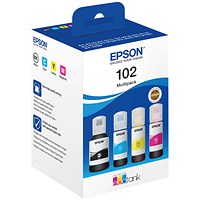 Epson 102 EcoTank Ink Bottle CMYK Multipack C13T03R640