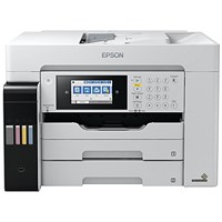 Epson EcoTank ET-16680 A4 4-in-1 Wireless Colour Inkjet Printer, White