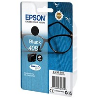 Epson 408L Ink Cartridge DURABrite Ultra Glasses Black C13T09K14010