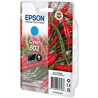 Epson 503 Ink Cartridge Chilli Cyan C13T09Q24010