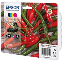 Epson 503XL Ink Cartridge High Yield Chilli CMYK C13T09R64010