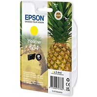 Epson 604 Pineapple Ink Cartridge Yellow C13T10G44010