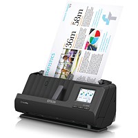 Epson ES-C380W Compact Network Scanner, A4, Black
