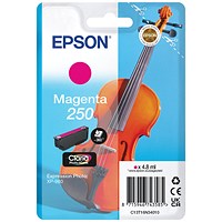 Epson 250 Violin Claria Photo HD Ink Cartridge Magenta C13T16N34010