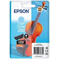 Epson 250 Violin Claria Photo HD Ink Cartridge Light Cyan C13T16N54010