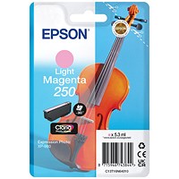 Epson 250 Violin Claria Photo HD Ink Cartridge Lt Magenta C13T16N64010