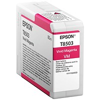 Epson T8503 Ink Cartridge Vivid Magenta C13T850300